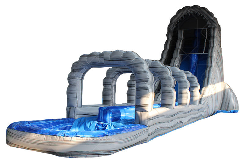 SWS017 Gray Marble Giant Inflatable Water Slide