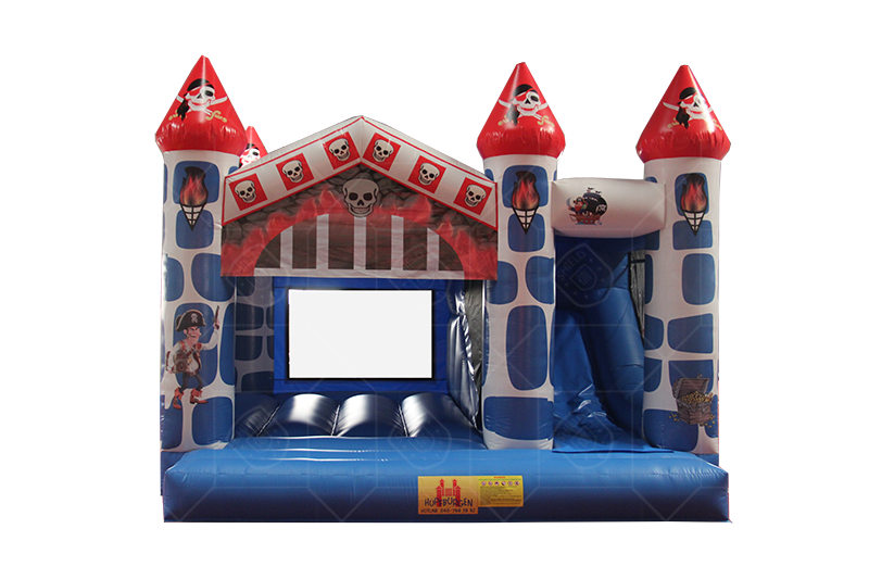 SC013 Pirate Jumping Castle With Slide For Sale