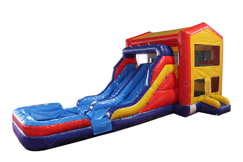 SC067 30ft Water Bounce House With Dual Lane Slide