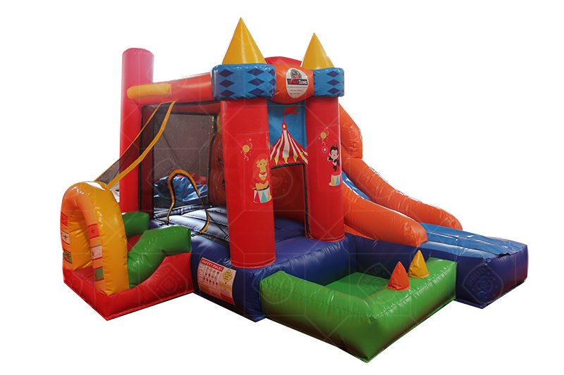 SC090 Circus Home Use Bounce House With Slide