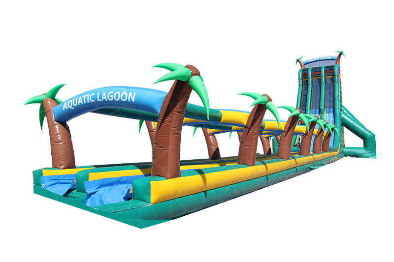 SWS015 166ft long Tropical Inflatable Water Slide For Adults