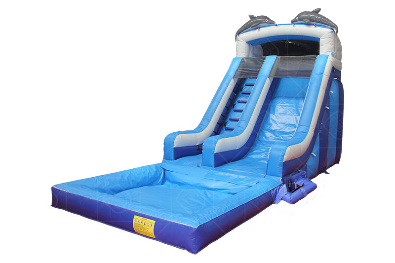 SWS028 Dolphin Inflatable Slide Pool