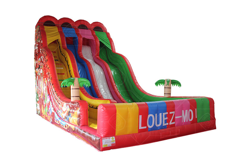 SDS028 Rainbow Giant Inflatable Slide