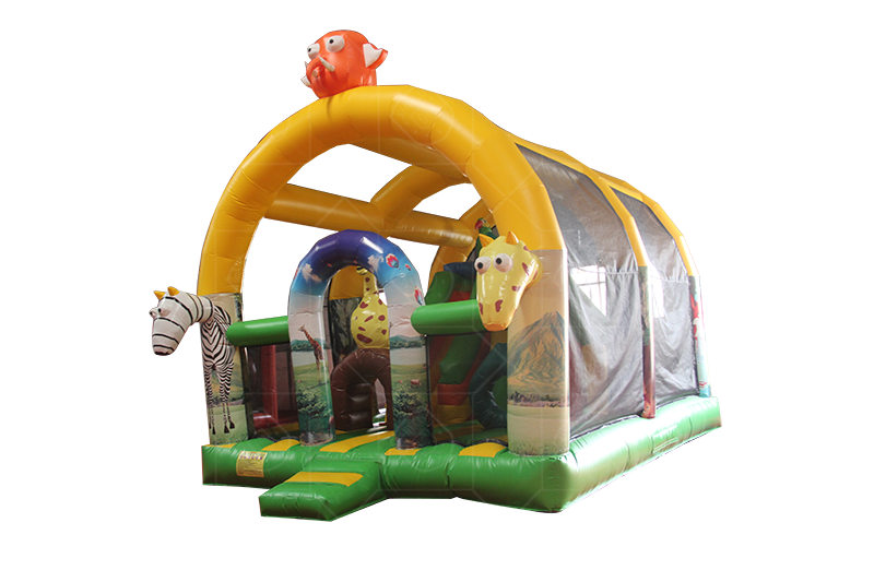SL012 Animal World Inflatable Trampoline Park