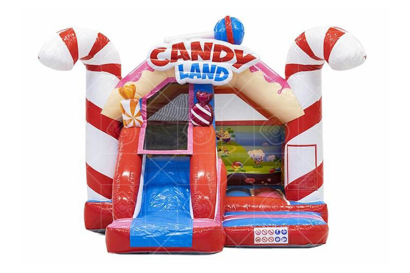 SC124 Slide Combo Candy Bouncy Castle