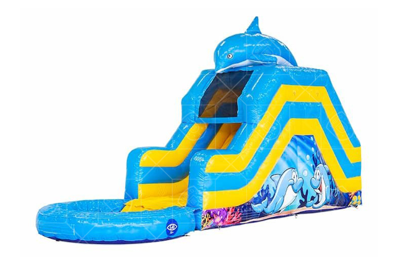 SWS037 Garden Slide Dolphin Bouncy Castle