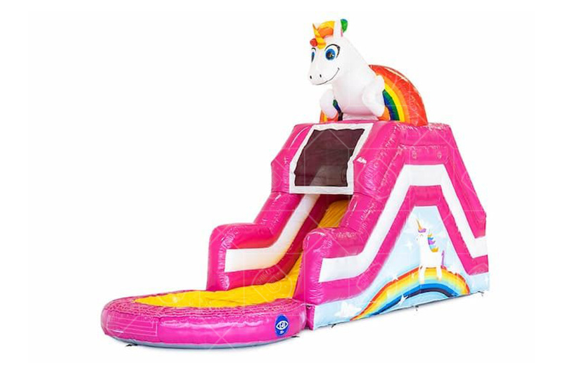 SWS039 Garden Slide Unicorn Bouncy Castle