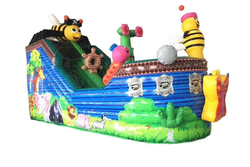 SDS119 Pirate Bee Ship Inflatable Slide