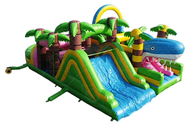 SO013 Shark Inflatable Obstacle Course