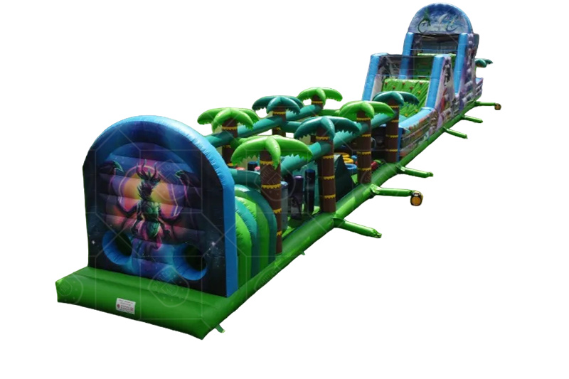 SO018 Giant Dragon World Inflatable Obstacle Course