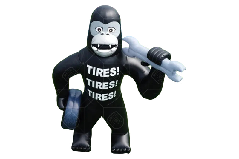 SA011 Giant Inflatable Gorilla For Tires Business