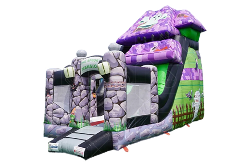 SDS184 Spooky Mansion Inflatable Slide