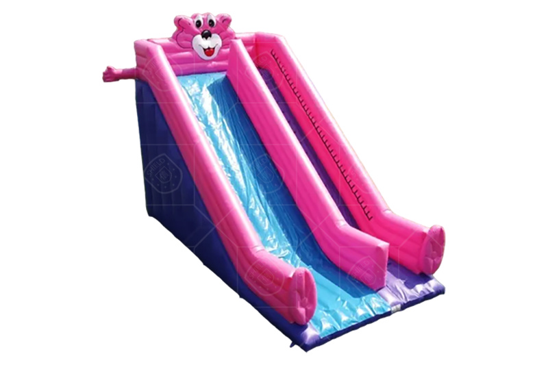 SDS209 Pink Leopard Inflatable Slide
